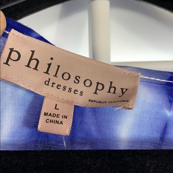 PHILOSOPHY blue Tie Dye Maxi Dress - Picture 4 of 8